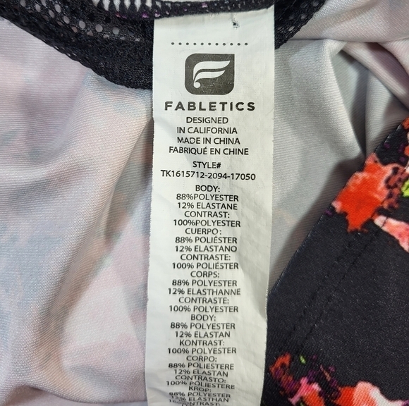 Fabletics Mesh & Floral Tank Top - Picture 7 of 8